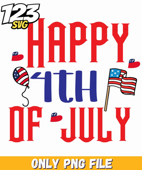 happy 4th of july balloon flags png, july 4th balloon flags, 4th of july balloons - 123SVG Store