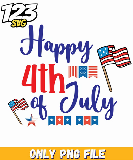happy 4th of july flags bunting png, 4th of july flags bunting decoration ideas, patriotic 4th of july decorations and bunting - 123SVG Store