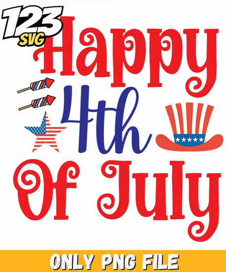 happy 4th of july star uncle sam hat png, 4th of july star uncle sam hat, uncle sam hat 4th july independence day - 123SVG Store
