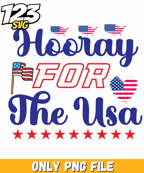 hooray for the usa flag hearts stars png, usa flag hearts and stars png, usa hearts and stars flag png - 123SVG Store