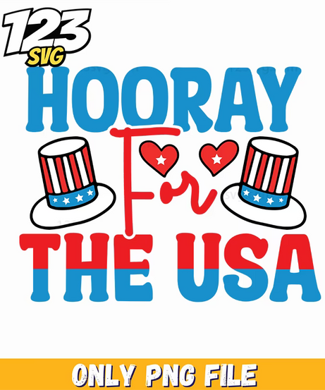 hooray for the usa uncle sam hats heart png, usa uncle sam hat, uncle sam hat design - 123SVG Store