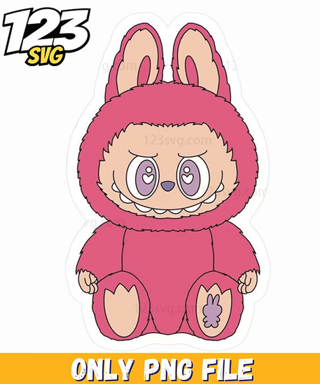 hot pink labubu png, labubu png download, labubu png images - 123SVG Store