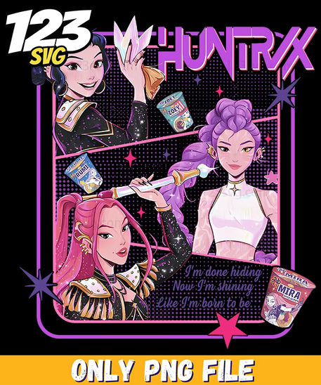 huntrix design png, kpop hero team png, kpop hero png - 123SVG Store