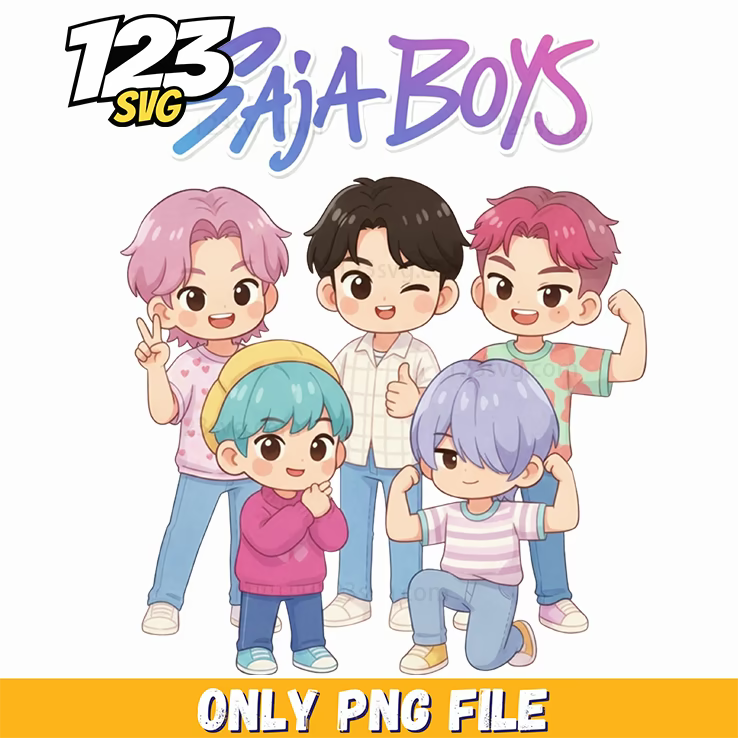 huntrix fan art, kpop band manhwa png, huntrix team members png - 123SVG Store