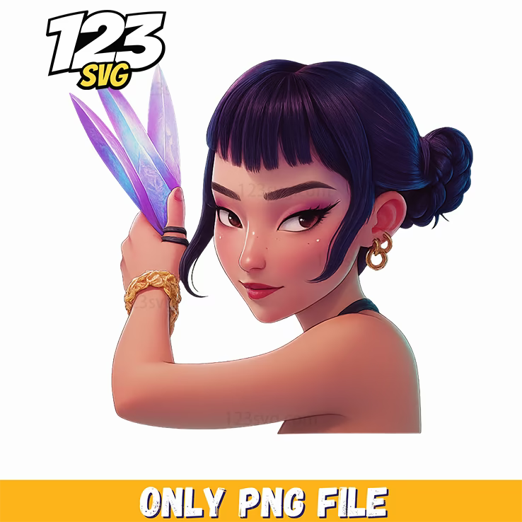 huntrix girls rumi mira zoey kpop hunter png 2, kpop rumi zoey mira, zoey mira kpop png - 123SVG Store