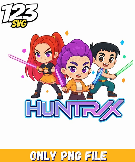 huntrix png, kpop hero png, love fighter aesthetic png - 123SVG Store