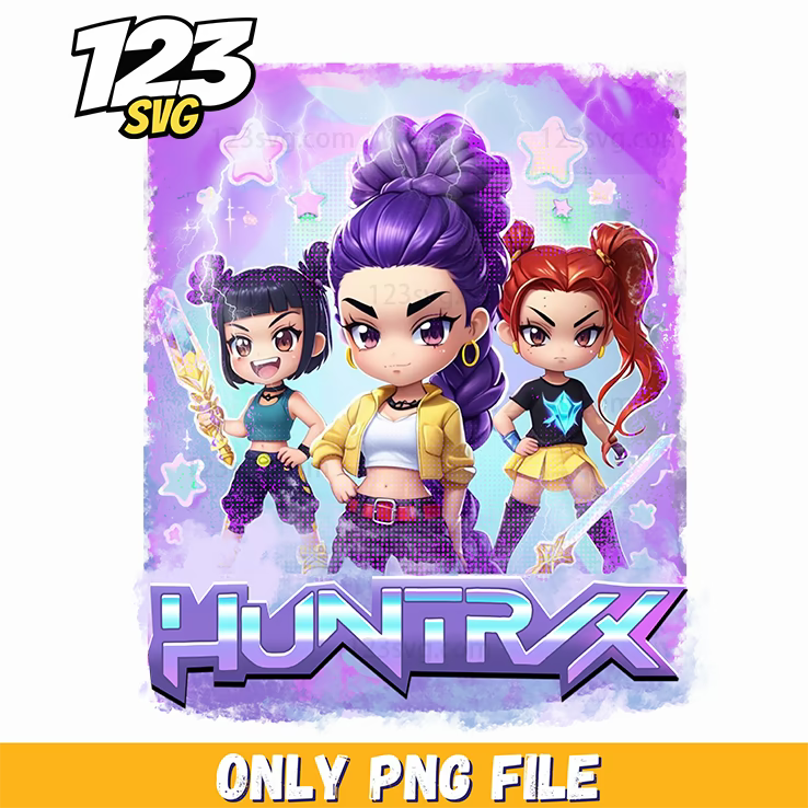 huntrix rumi png, kpop demon png, demon hunters png - 123SVG Store