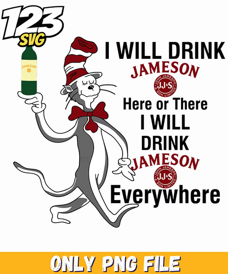 i will drink jameson funny dr seuss png, funny kpop band png, funny design of kpop band png - 123SVG Store