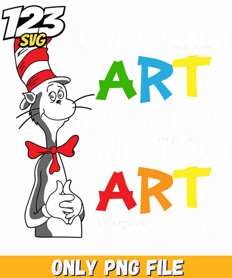 i will teach art anywhere png, motivational png art, taylor swift png art - 123SVG Store