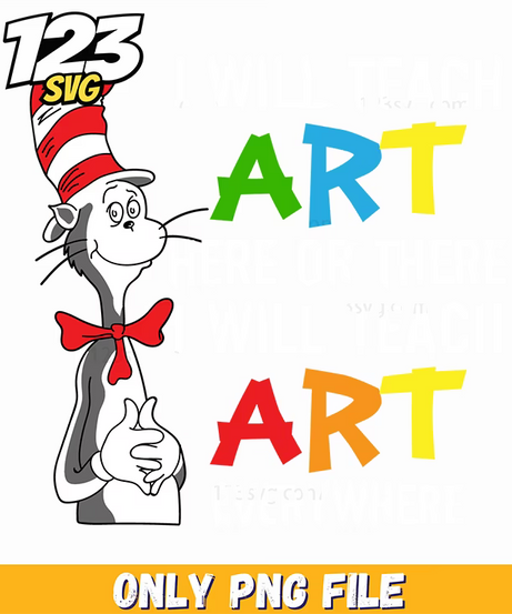 i will teach art anywhere png, motivational png art, taylor swift png art - 123SVG Store