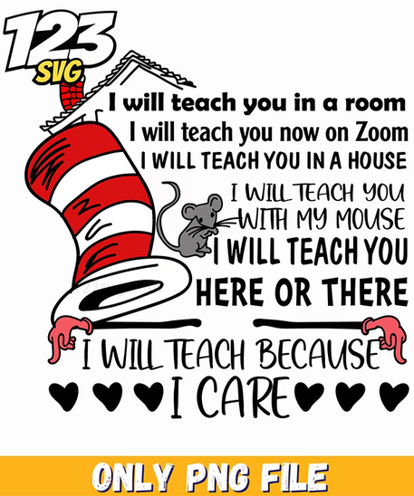 i will teach you quote dr seuss png, dr.seuss characters valentine's day png, dr.seuss characters png - 123SVG Store