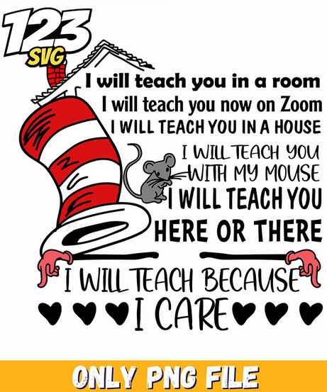 i will teach you quote dr seuss png, dr.seuss characters valentine's day png, dr.seuss characters png - 123SVG Store