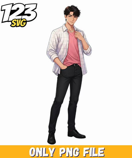 jinu png, kpop cartoon png, jinu singer design png - 123SVG Store