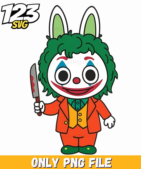 joker labubu png, labubu png, labubu png characters - 123SVG Store