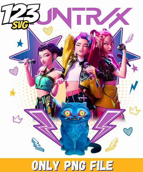 k pop demon hunter 2, kpop demon hunter png, demon hunter kpop - 123SVG Store