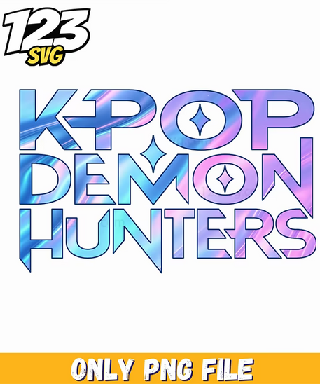 k pop demon hunters logo font, kpop demon hunters logo, kpop demon hunter black font - 123SVG Store