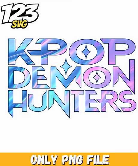 k pop demon hunters logo font, kpop demon hunters logo, kpop demon hunter black font - 123SVG Store