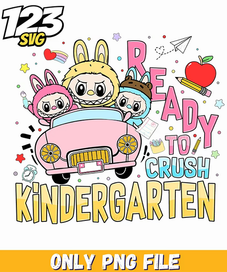 kindergarten labubu, little elephant labubu, labubu kindergarten teacher - 123SVG Store