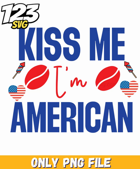 kiss me im american lips balloons png, american lips balloons png, lips balloons png - 123SVG Store