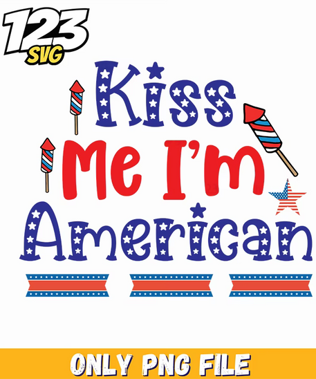 kiss me im american rockets stars ribbons png, american rockets stars ribbons, american rockets ribbons - 123SVG Store