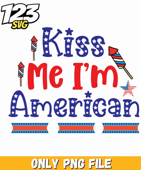 kiss me im american rockets stars ribbons png, american rockets stars ribbons, american rockets ribbons - 123SVG Store