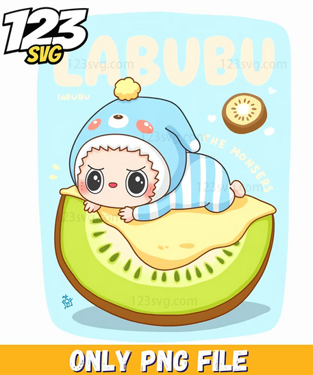 kiwi labubu png, labubu png, labubu png png - 123SVG Store