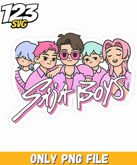 kpop clipart, kpop demon hunters png, kpop cartoon png - 123SVG Store