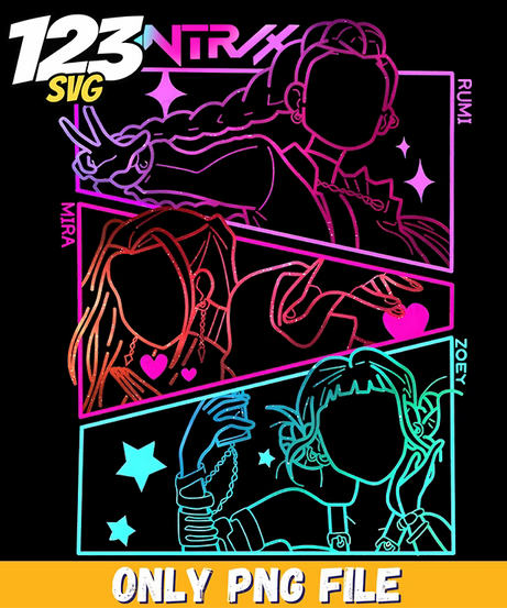 kpop demon hunters blu ray, kpop demon huntress characters, kpop demon hunter game - 123SVG Store
