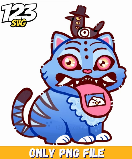 kpop demon hunters blue tiger png, kpop demon hunter, kpop demon hunter png - 123SVG Store