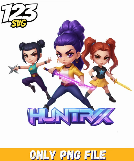 kpop demon hunters png, kpop demons png, korean idol hunters png - 123SVG Store