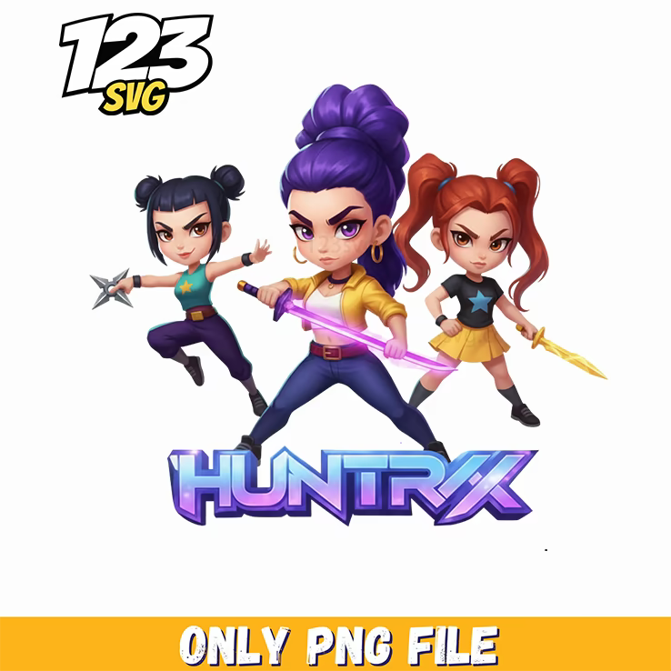 kpop demon hunters png, kpop demons png, korean idol hunters png - 123SVG Store