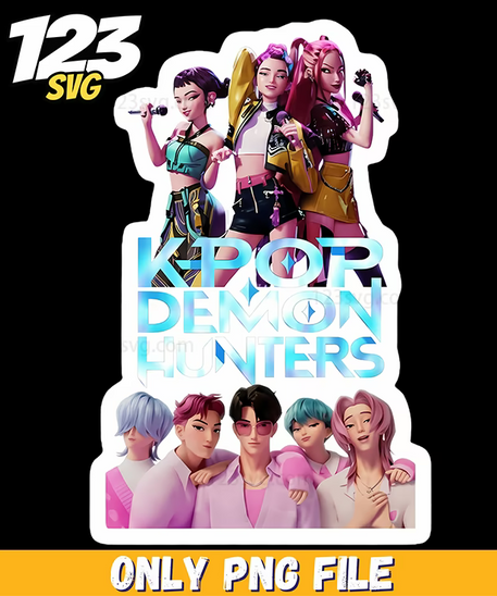 kpop demon hunters png, kpop demon hunter characters, kpop demon hunter game - 123SVG Store