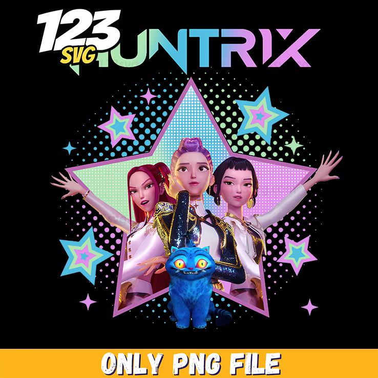 kpop demon hunters sword, kpop demon hunter girl, kpop demon hunter game - 123SVG Store