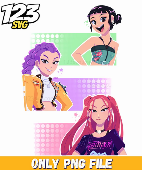 kpop rumi png, kpop christmas rumi png, kpop demon hunter png - 123SVG Store