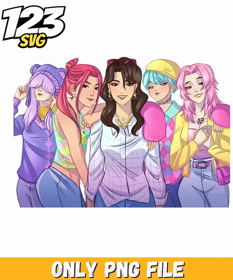 kpop saja girls, kpop saja png, kpop demon png - 123SVG Store