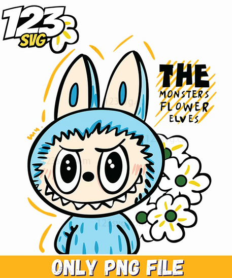 labubu blue hoodie kawaii png funny, kawaii blue hoodie png funny, blue funny hoodies - 123SVG Store