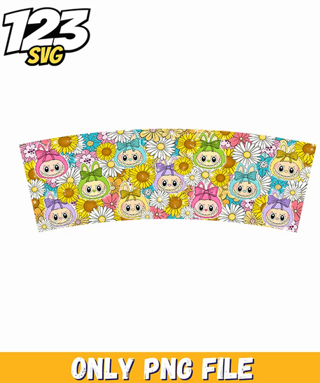labubu daisy flower pattern png, daisy flower pattern vector, free daisy flower png - 123SVG Store