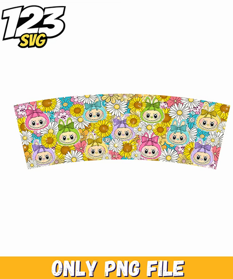 labubu daisy flower pattern png, daisy flower pattern vector, free daisy flower png - 123SVG Store