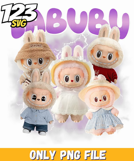 labubu doll bundle png, labubu doll, labubu doll collection - 123SVG Store