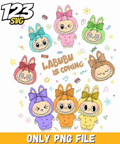 labubu kawaii friends png, cute labubu kawaii friends, labubu kawaii cute friends - 123SVG Store