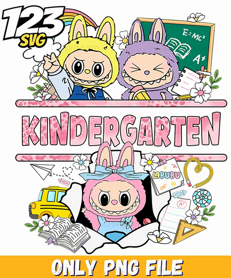 labubu kindergarten school png, kindergarten labubu png, kindergarten labubu school - 123SVG Store