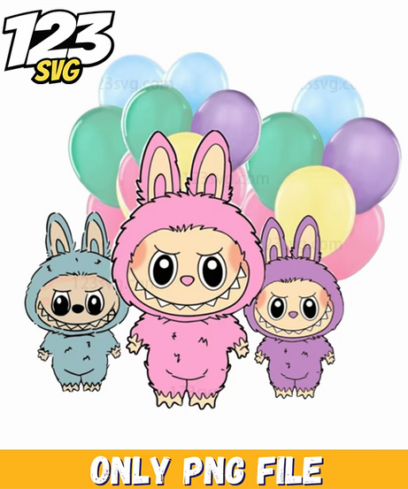 labubu pastel balloon party png, pastel balloon party decorations, pastel balloon party ideas - 123SVG Store