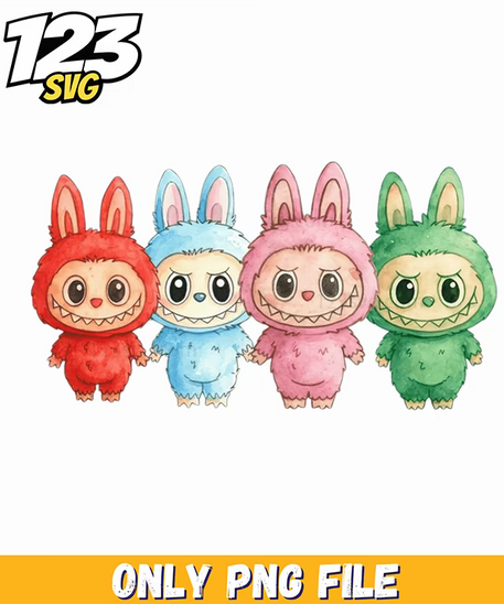 labubu pastel mini lineup png, labubu pastel mini, labubu mini pastel lineup - 123SVG Store