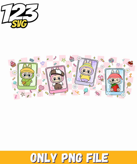 labubu photo frame collage png, photo frame collage ideas, photo collage frame design - 123SVG Store