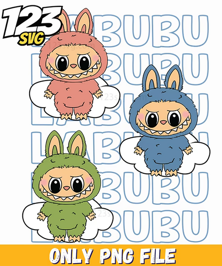 labubu plush bundle png, adorable labubu plush, labubu plush toys - 123SVG Store