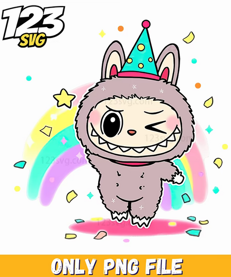 labubu rainbow png, cute labubu toys png, 5th grade labubu png - 123SVG Store