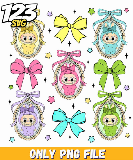 labubu sticker character set png, labubu sticker characters, labubu stickers - 123SVG Store