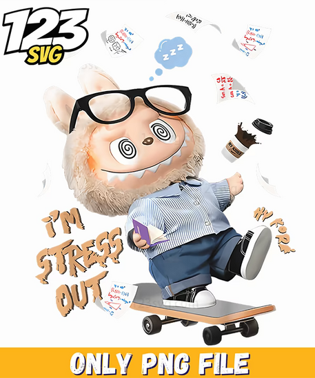 labubu stressed out meme png, stressed out meme, labubu stressed out - 123SVG Store