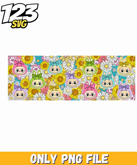 labubu sunflower floral pattern png, sunflower floral pattern free, floral pattern sunflower png - 123SVG Store