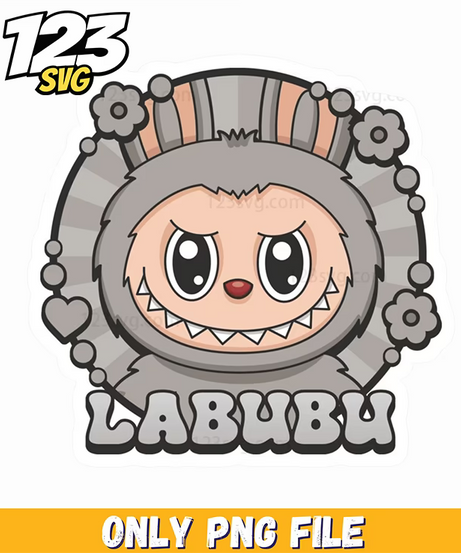 labubu vintage badge logo png, labubu vintage shop logo, vintage labubu png logo - 123SVG Store